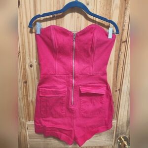 Robin K. Heritage hot pink romper